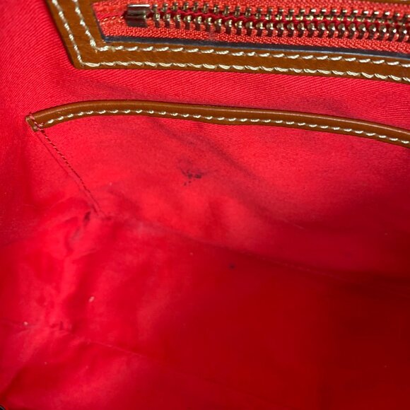 DOONEY BOURKE Burnt Orange Suede Tote w/ Charms/Fobs Style #: BSUED1521 - Picture 8 of 15